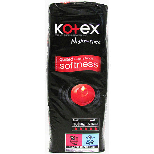 8 X KOTEX MAXI NIGHT 10PK