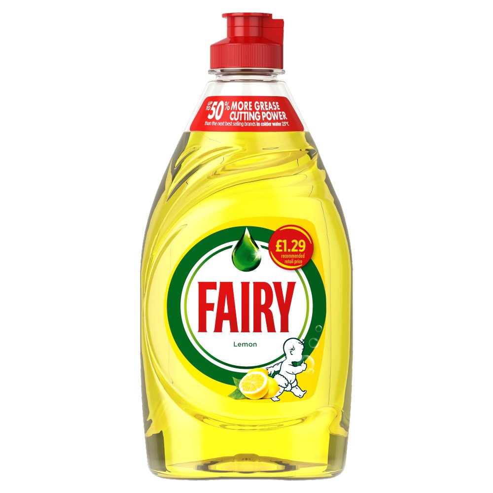 10 X FAIRY WASHING UP LIQUID LEMON 380ML £1.29PM