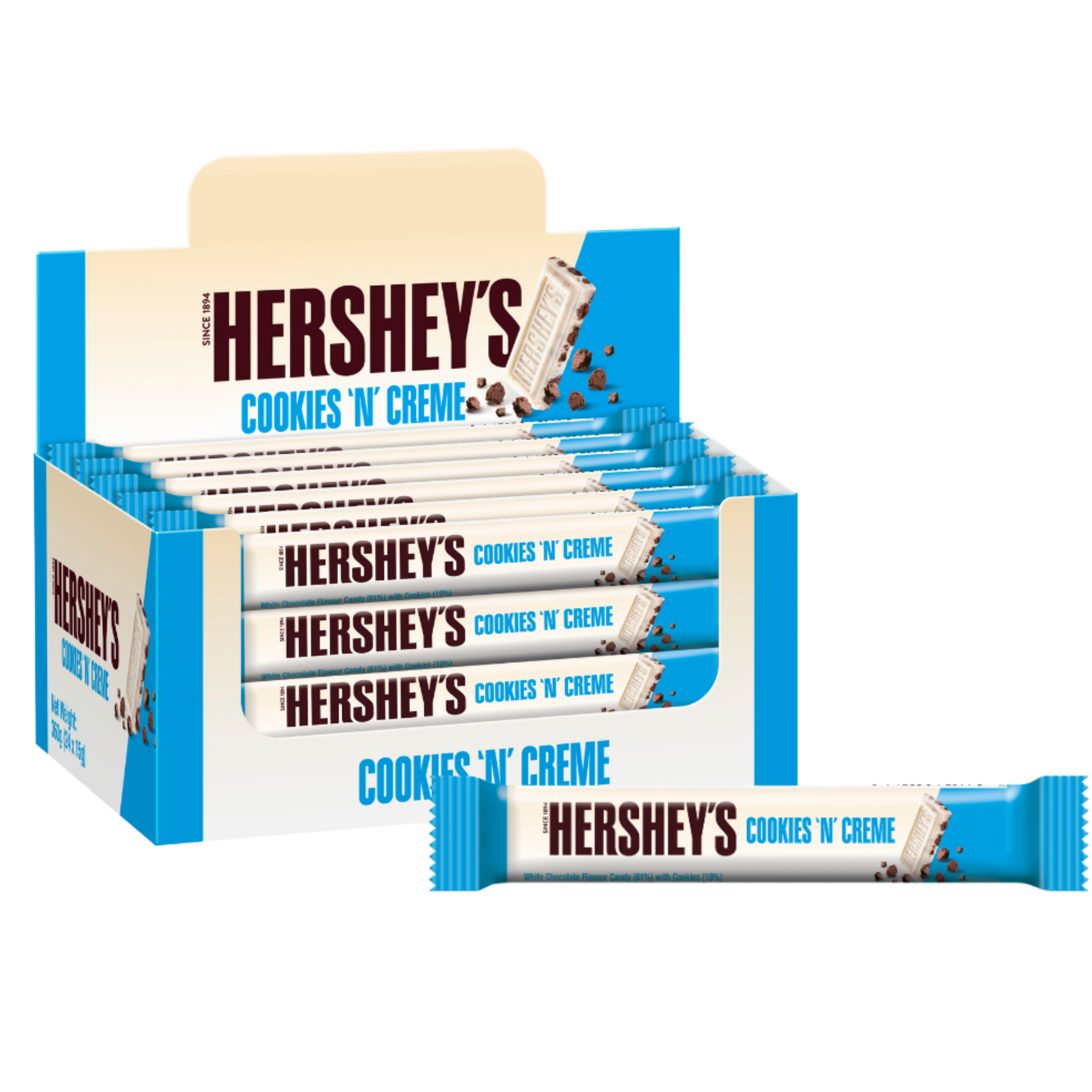 24 X HERSHEYS COOKIES AND CRÈME 15G
