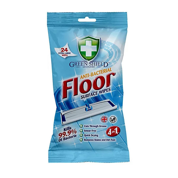 12 X GREENSHIELD FLOOR CLEANING WIPES