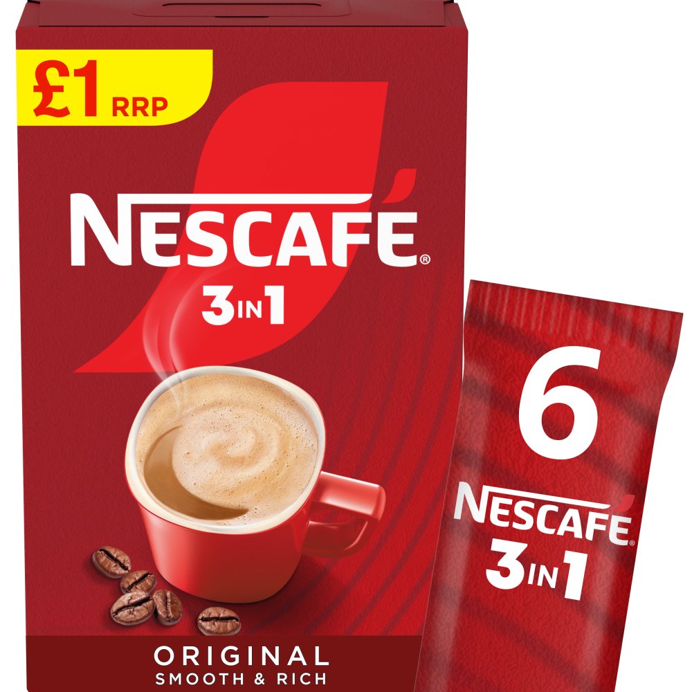 11 X NESCAFE 3IN1 SACHETS 6PK